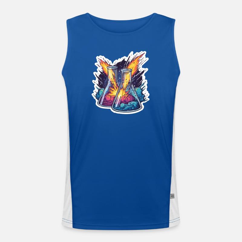 Lab Geek Educational Quadrantid Meteor Shower Expe Men's Functional Contrast Tank Top 