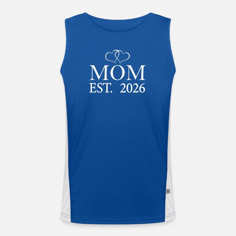 Mom Est. 2026 Men's Functional Contrast Tank Top 