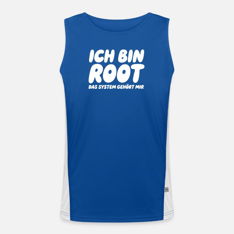Je suis Root – Le système m’appartient Débardeur respirant contrasté Homme 