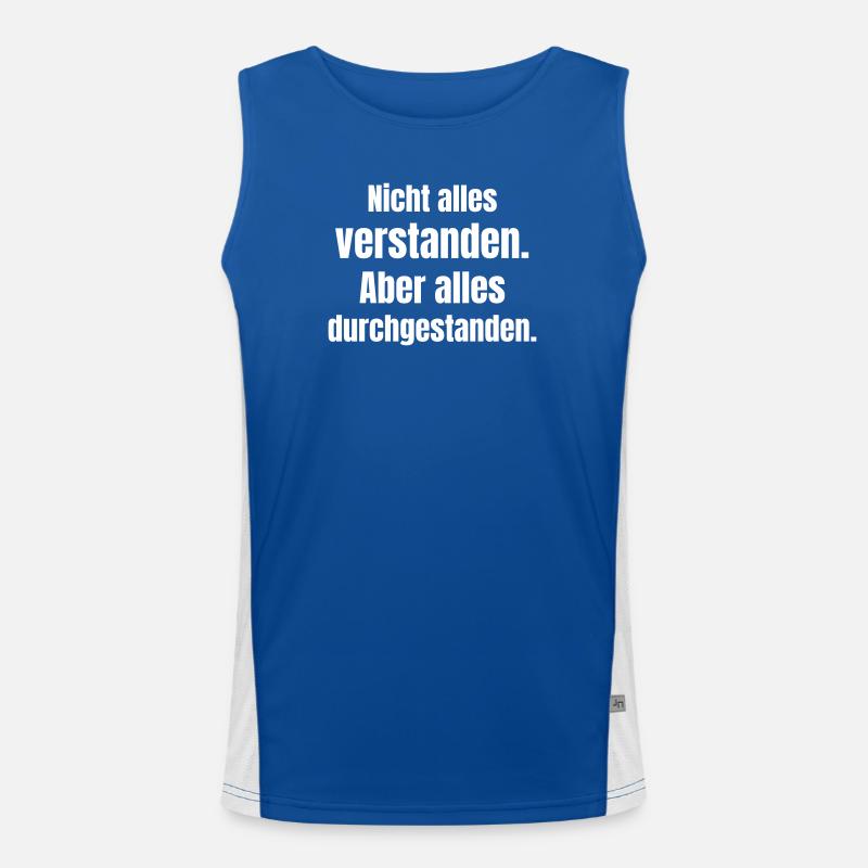 Not everything understood, but endured Men's Functional Contrast Tank Top 