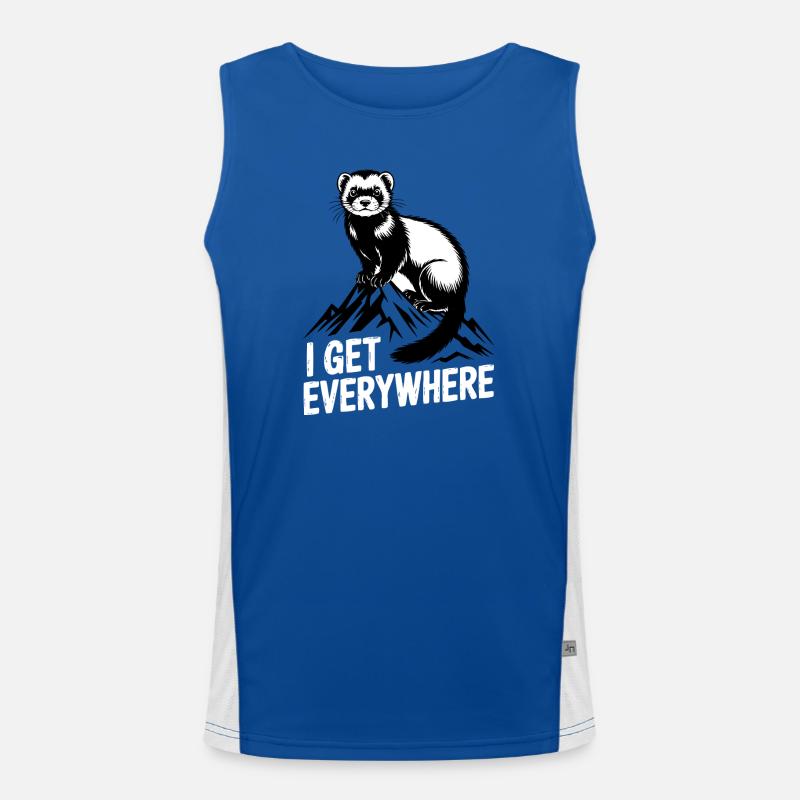 Ferret I Get Everywhere Men's Functional Contrast Tank Top 
