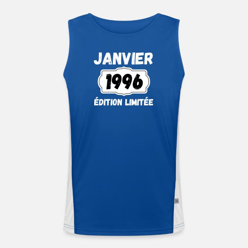 Janvier 1996 Édition Limitée Anniversaire Débardeur respirant contrasté Homme 