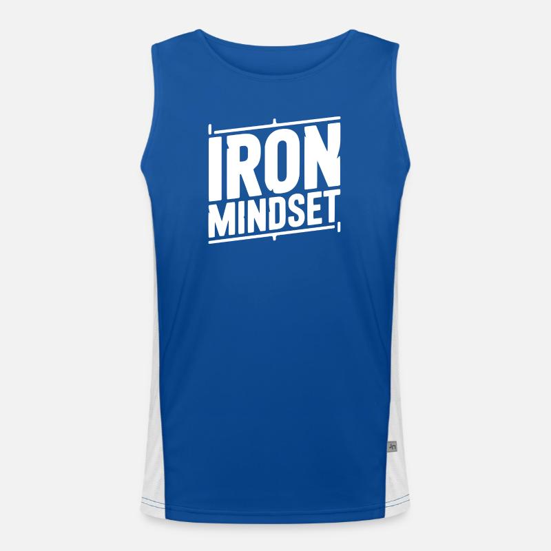 Eiserne Denkweise Funktionelles Kontrast-Tank Top für Männer 