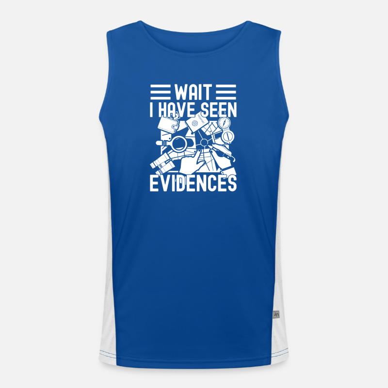 Forensic Analyst Have Seen Evidences Squad Crime Funktionelles Kontrast-Tank Top für Männer 