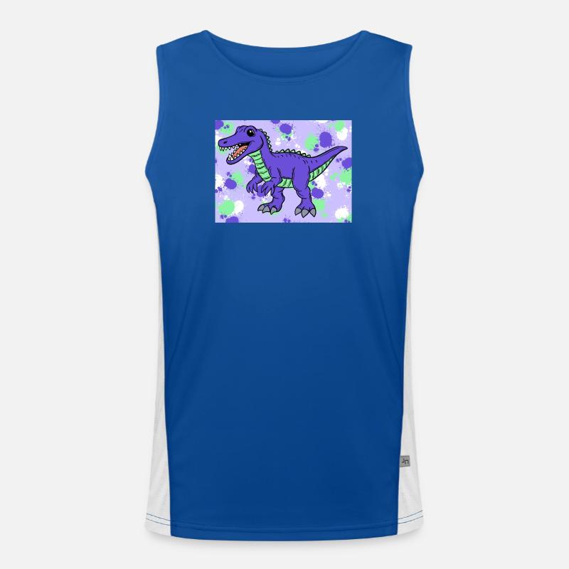 Baryonyx Dino Funktionelles Kontrast-Tank Top für Männer 