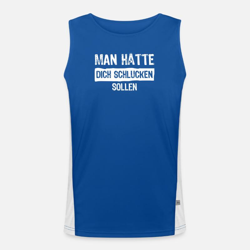 You should have been swallowed Men's Functional Contrast Tank Top 