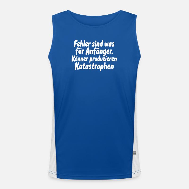 Experts produce catastrophes Men's Functional Contrast Tank Top 