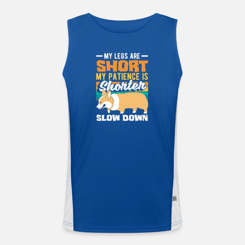 Wait for me, I've got little legs Men's Functional Contrast Tank Top 