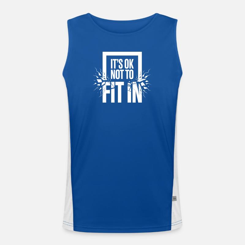 C’est normal de ne pas s’intégrer à la motivation de l’individualité Débardeur respirant contrasté Homme 