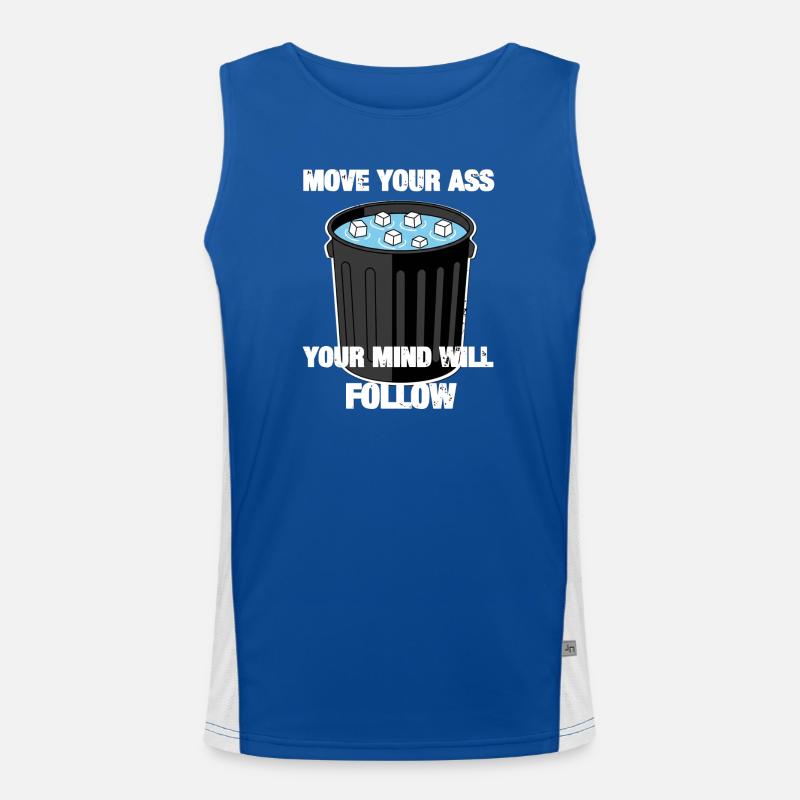 Move Your Ass Funktionelles Kontrast-Tank Top für Männer 