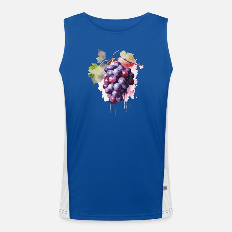 Raisins Aquarelle Débardeur respirant contrasté Homme 