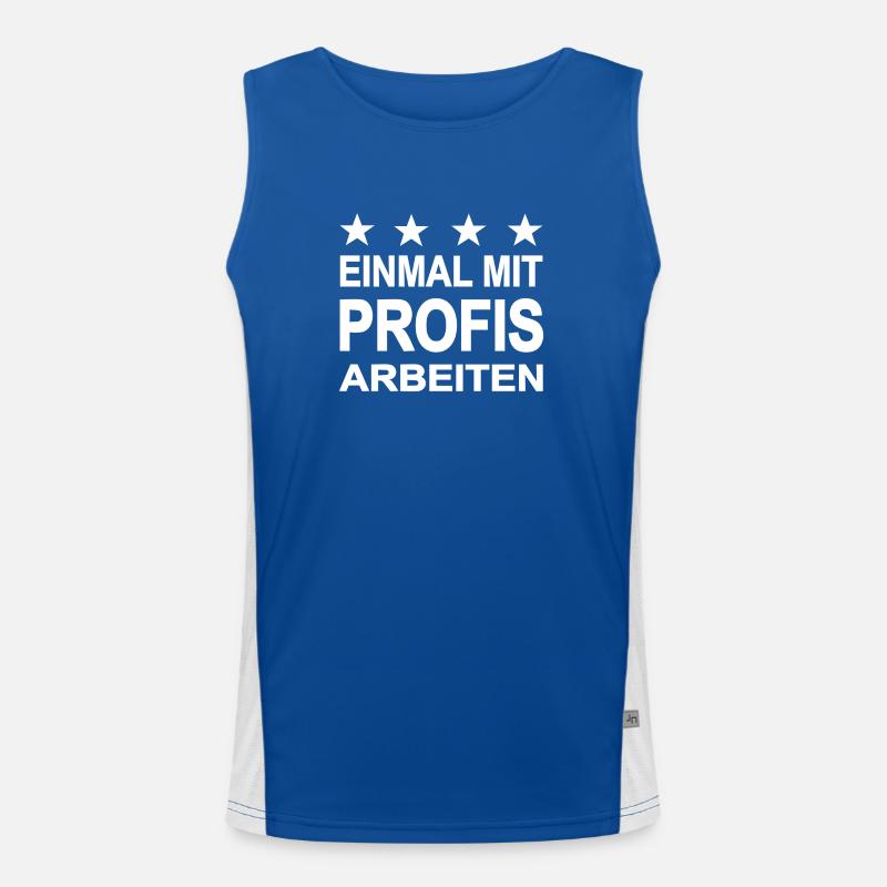 work Men's Functional Contrast Tank Top 