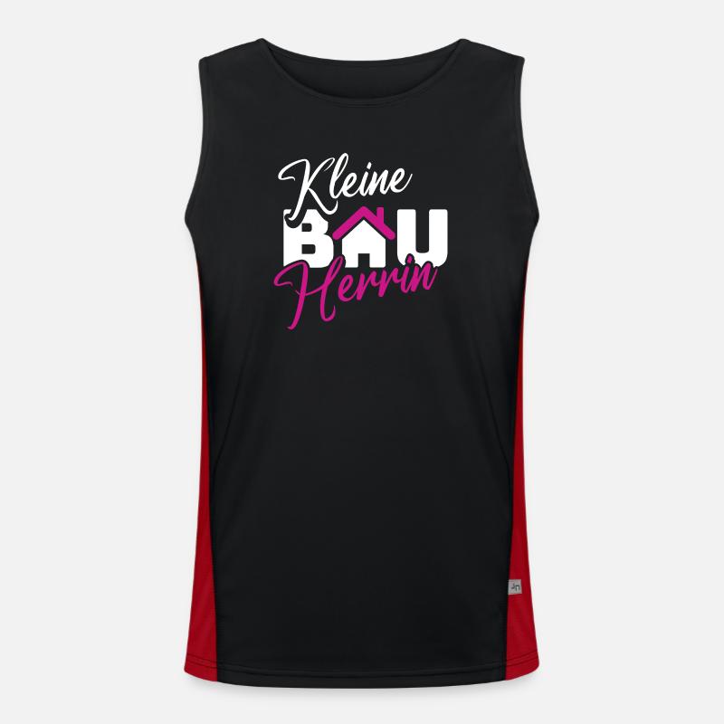 Small Builder Hausliebe Design - Men's Functional Contrast Tank Top  - black/red