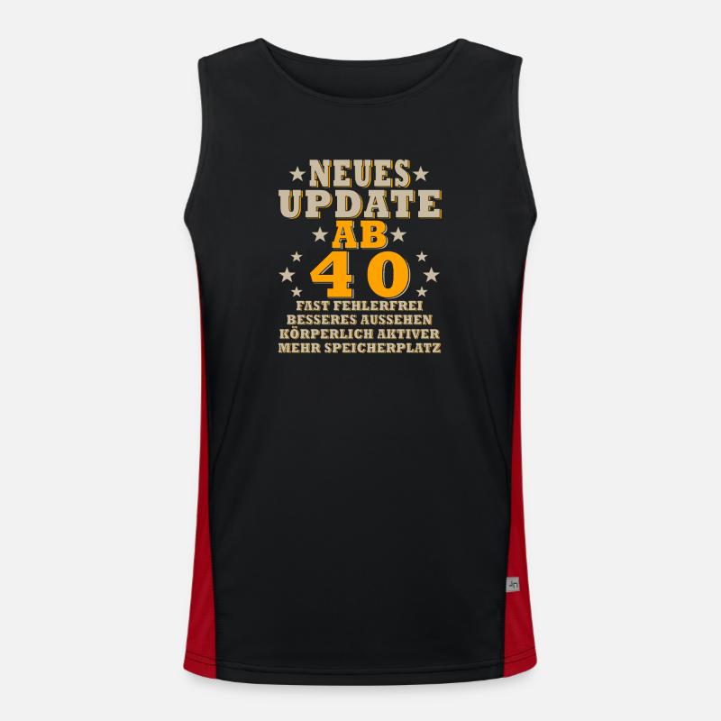 Update from 40: Active and fit Men's Functional Contrast Tank Top 