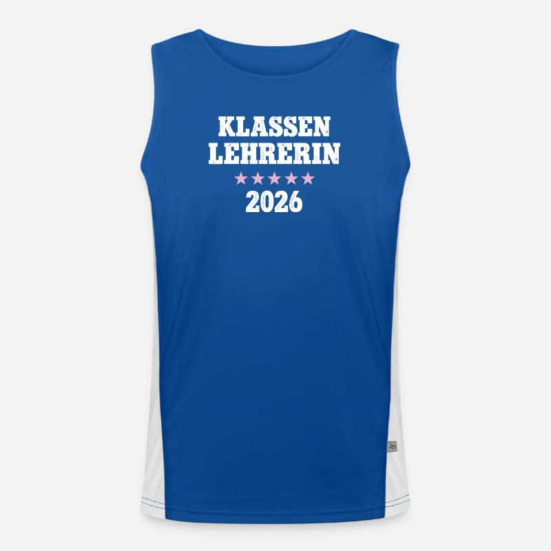 Professeur de classe Anniversaire Classes d’adieu Professeur Débardeur respirant contrasté Homme 