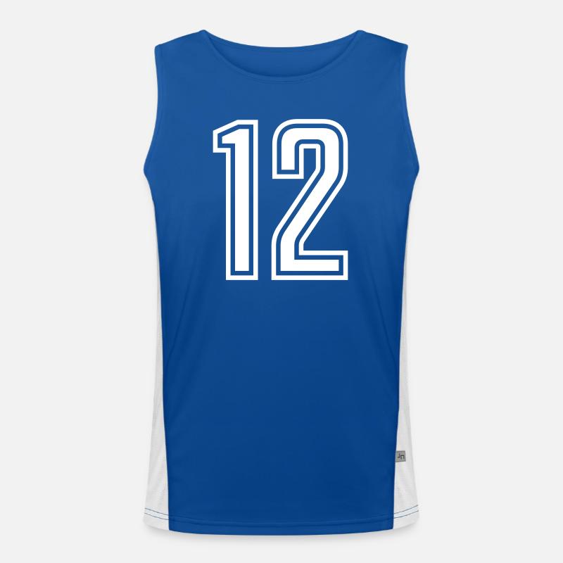 12 Funktionelles Kontrast-Tank Top für Männer 