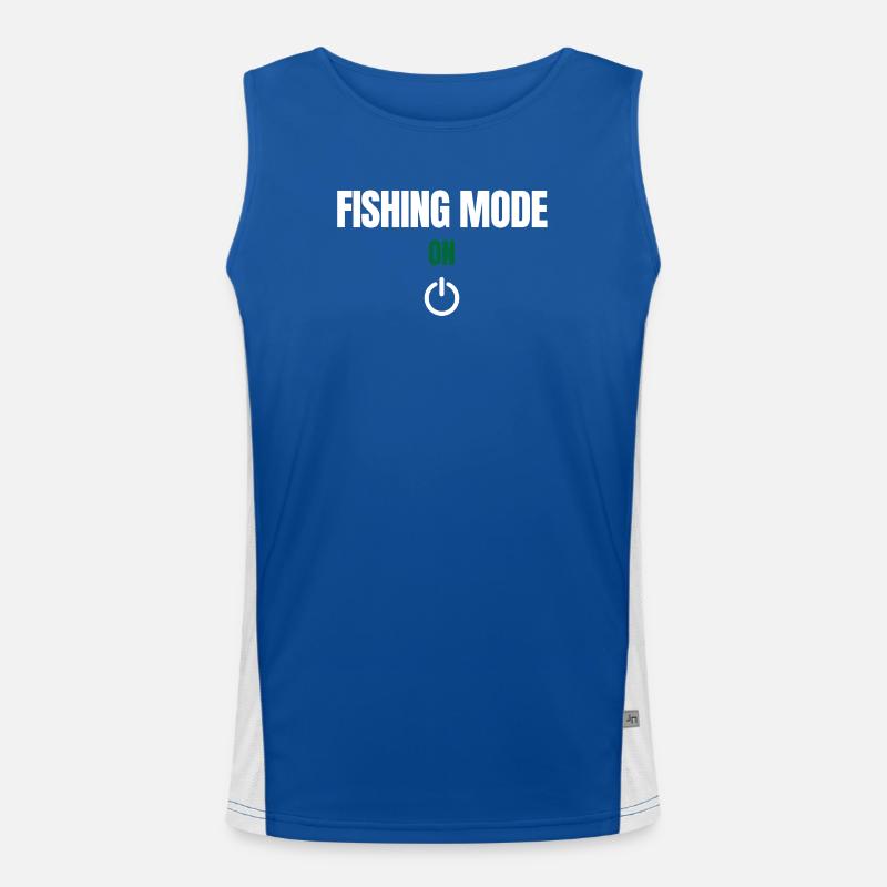 Mode pêche activé – Angeln Design Débardeur respirant contrasté Homme 