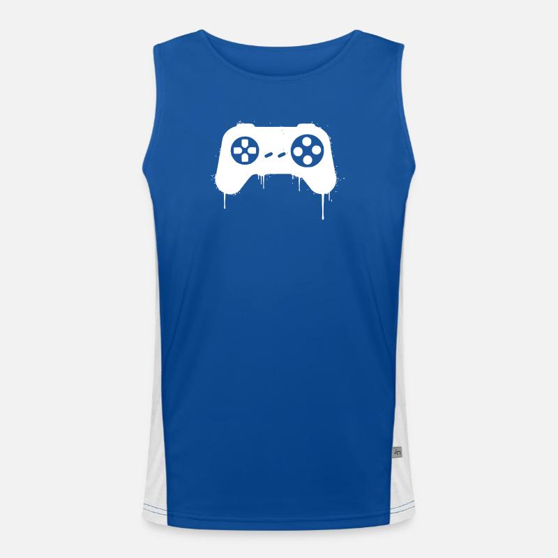 Gamepad Graffiti Drops Men's Functional Contrast Tank Top 