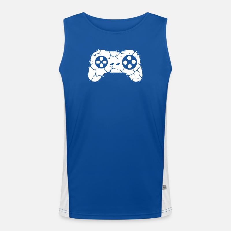 Controller Cracks Rage Quit Men's Functional Contrast Tank Top 
