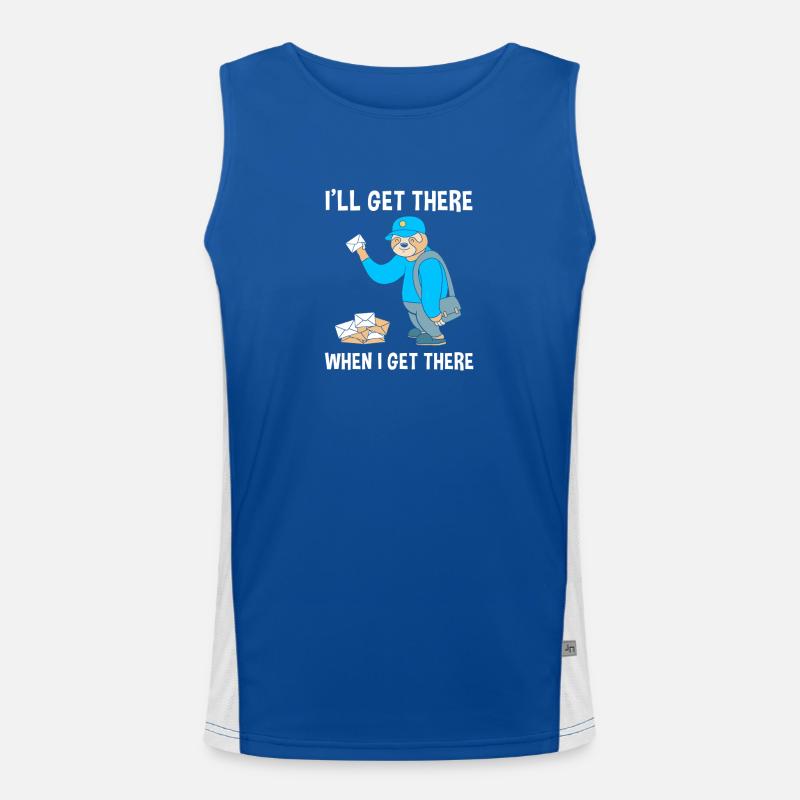 Post Poststempel Postbote Funktionelles Kontrast-Tank Top für Männer 