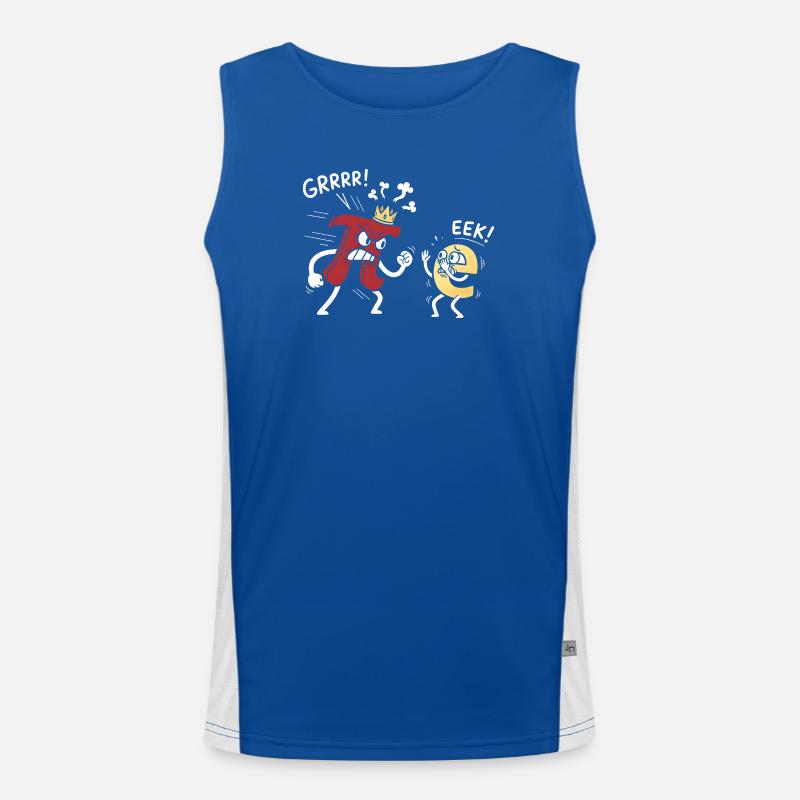 Constantes mathématiques Pi menacé e Comic Débardeur respirant contrasté Homme 