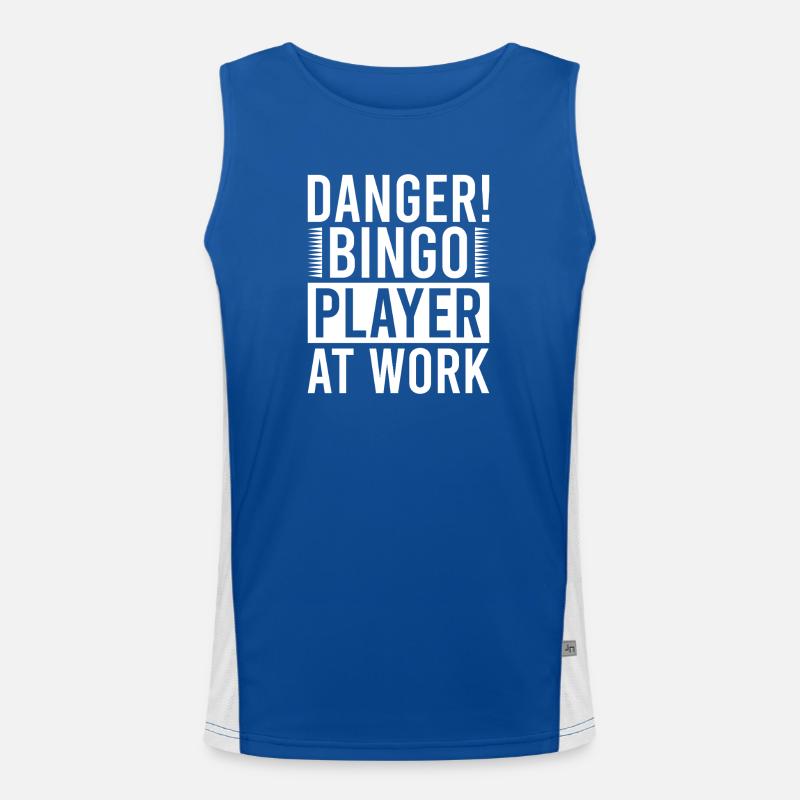 Bingo Player Danger Bingo Player At Work Bingo Funktionelles Kontrast-Tank Top für Männer 