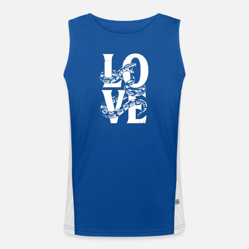 Königspython Schlangen LOVE Terrarium Python Funktionelles Kontrast-Tank Top für Männer 
