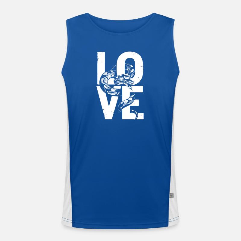 Les serpents rois Python ADORENT les pythons de terrarium Débardeur respirant contrasté Homme 