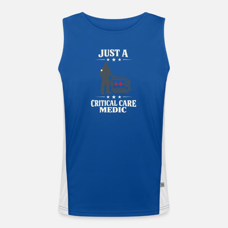 Intensive Care Paramedic Advanced EMT as Identity Men's Functional Contrast Tank Top 