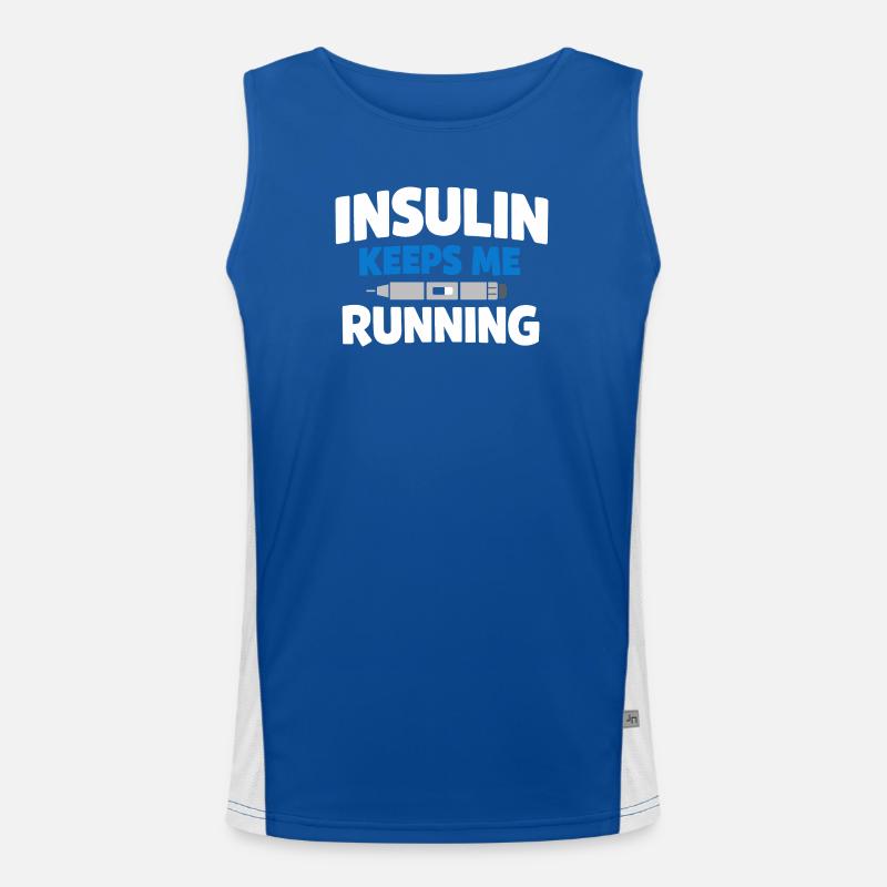 Blutzucker-insulin-unterstützung Typ Eins Stolz Funktionelles Kontrast-Tank Top für Männer 