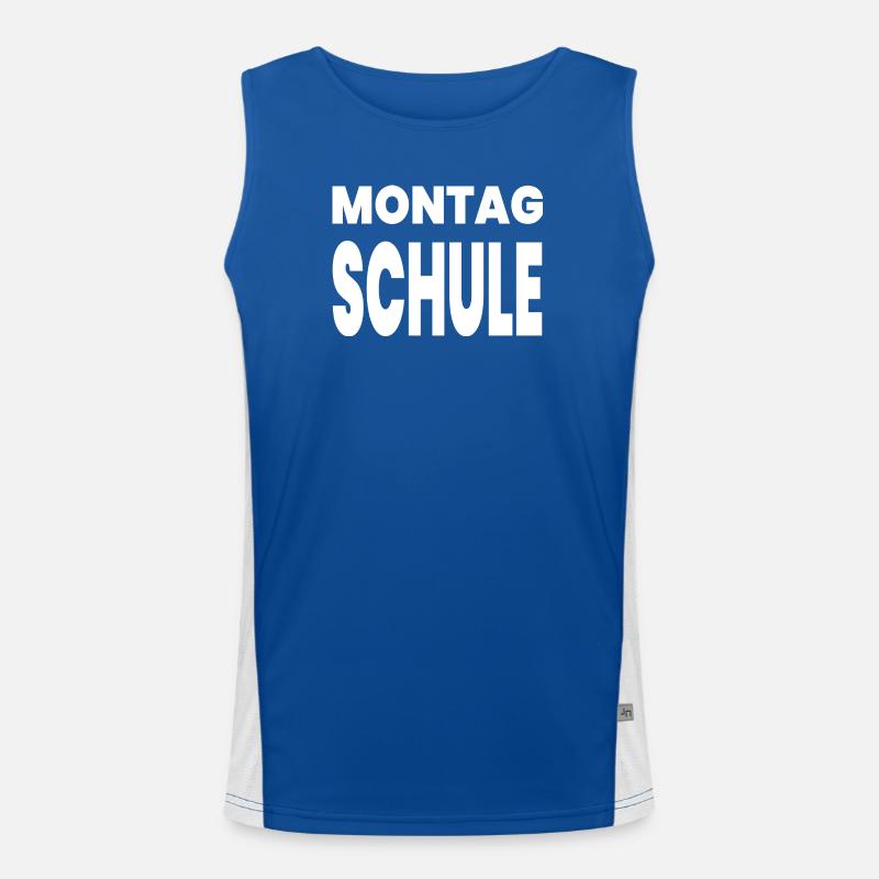 Schule Funktionelles Kontrast-Tank Top für Männer 