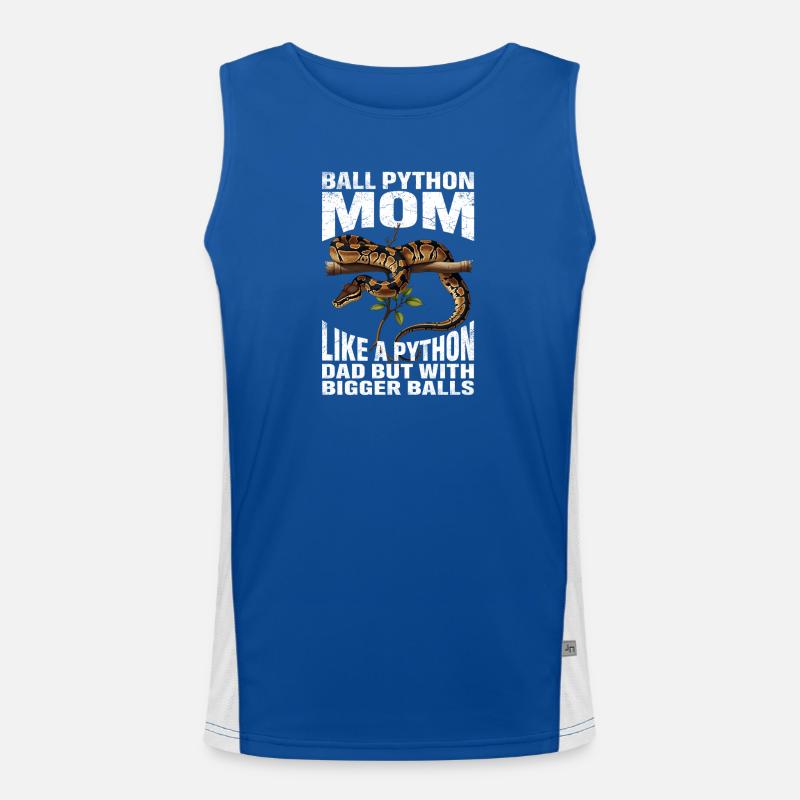 Maman Python roi Maman Serpents Terrarium Python Débardeur respirant contrasté Homme 