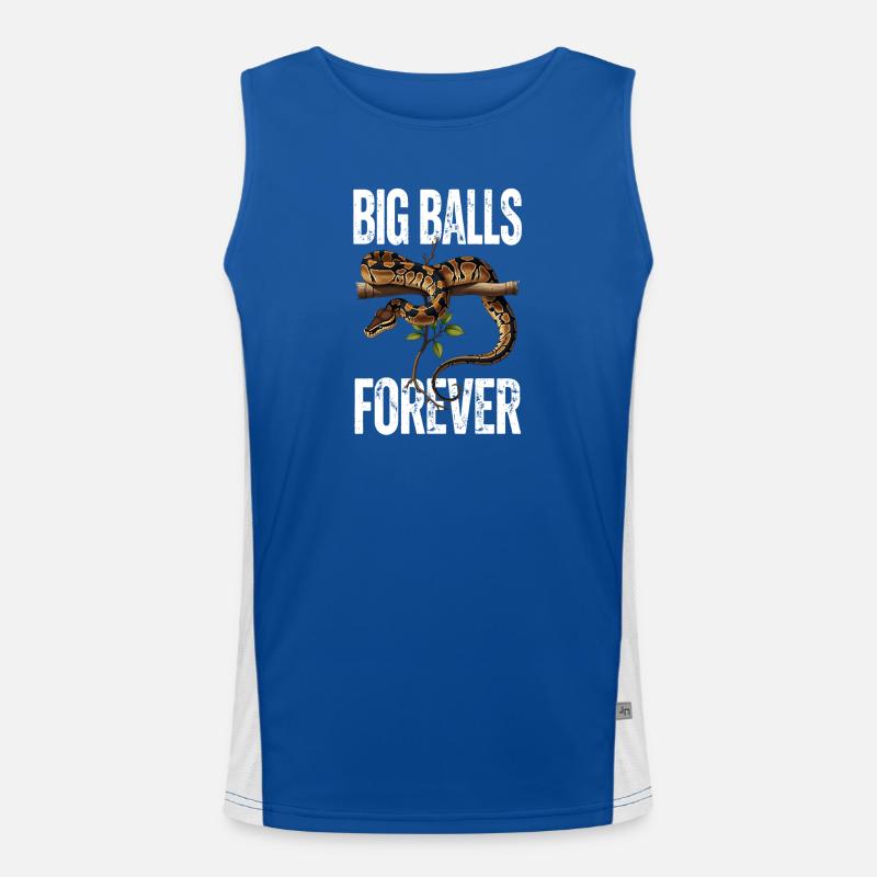 Königspython Schlangen Liebhaber Terrarium Python Funktionelles Kontrast-Tank Top für Männer 