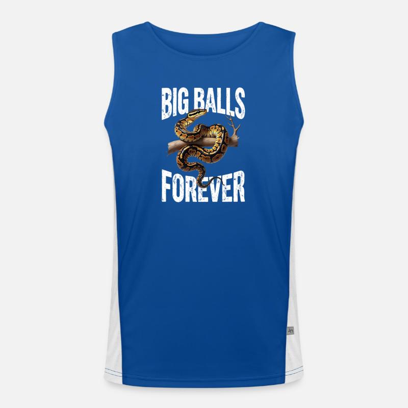 Königspython Schlangen Liebhaber Terrarium Python Funktionelles Kontrast-Tank Top für Männer 