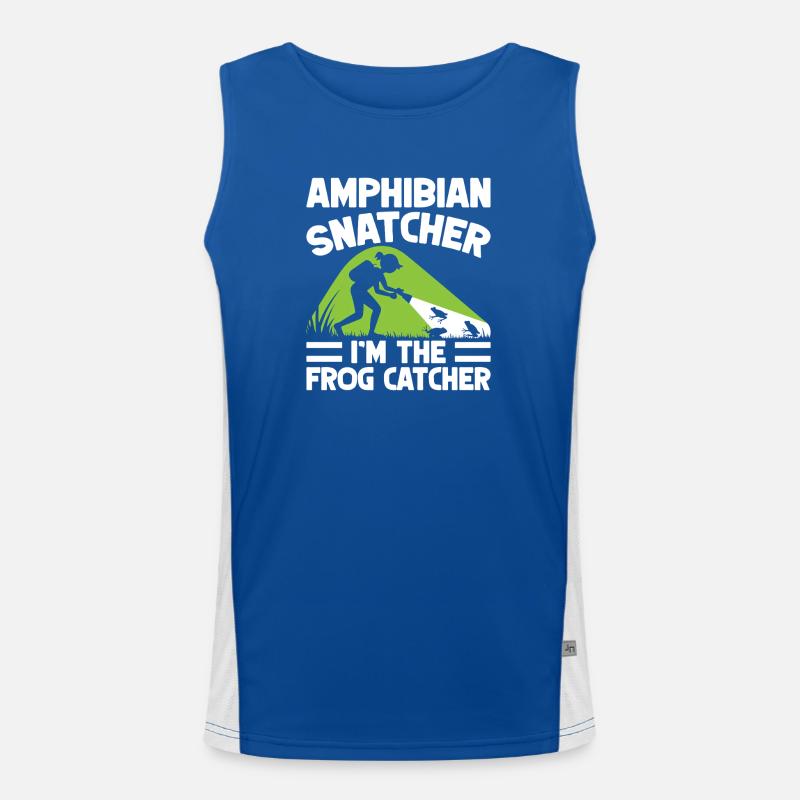 Frog Catcher Amphibian Snatcher Frog Funktionelles Kontrast-Tank Top für Männer 
