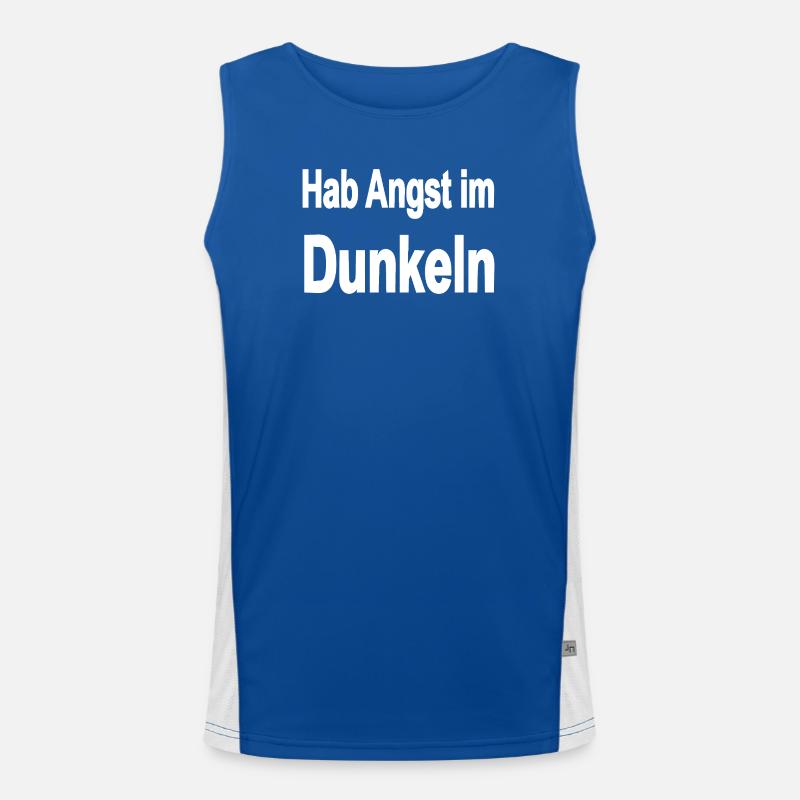 Dunkel Funktionelles Kontrast-Tank Top für Männer 