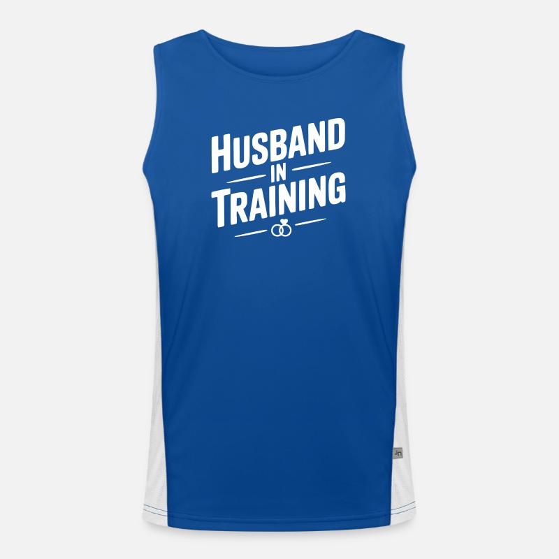 Ehemann in Ausbildung Funktionelles Kontrast-Tank Top für Männer 