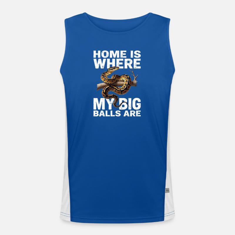 Python roi Serpents Amateurs de terrarium Python Débardeur respirant contrasté Homme 