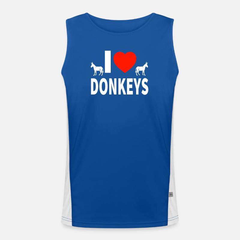 Esel Funktionelles Kontrast-Tank Top für Männer 