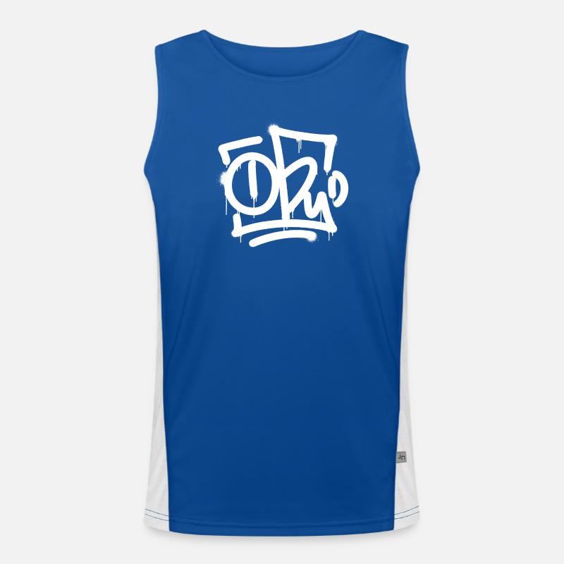 TOBY Graffiti Splash Men's Functional Contrast Tank Top 