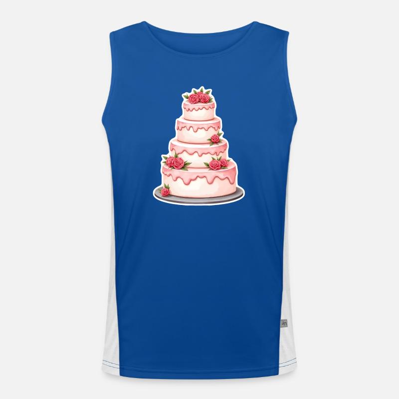 Cake Wedding Men's Functional Contrast Tank Top 