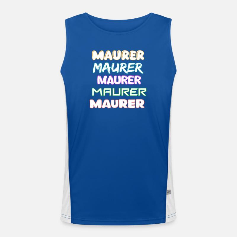 Occupation: Bricklayer Men's Functional Contrast Tank Top 