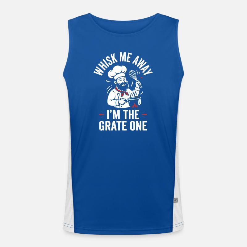 Grate Chef Whisk Master Men's Functional Contrast Tank Top 