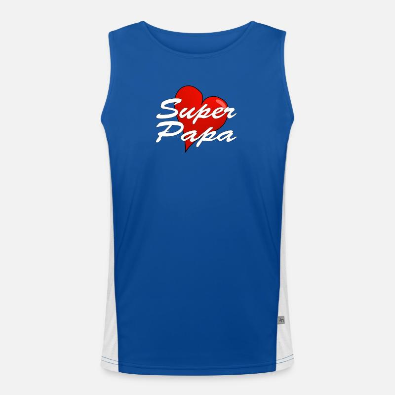 Super dad Men's Functional Contrast Tank Top 