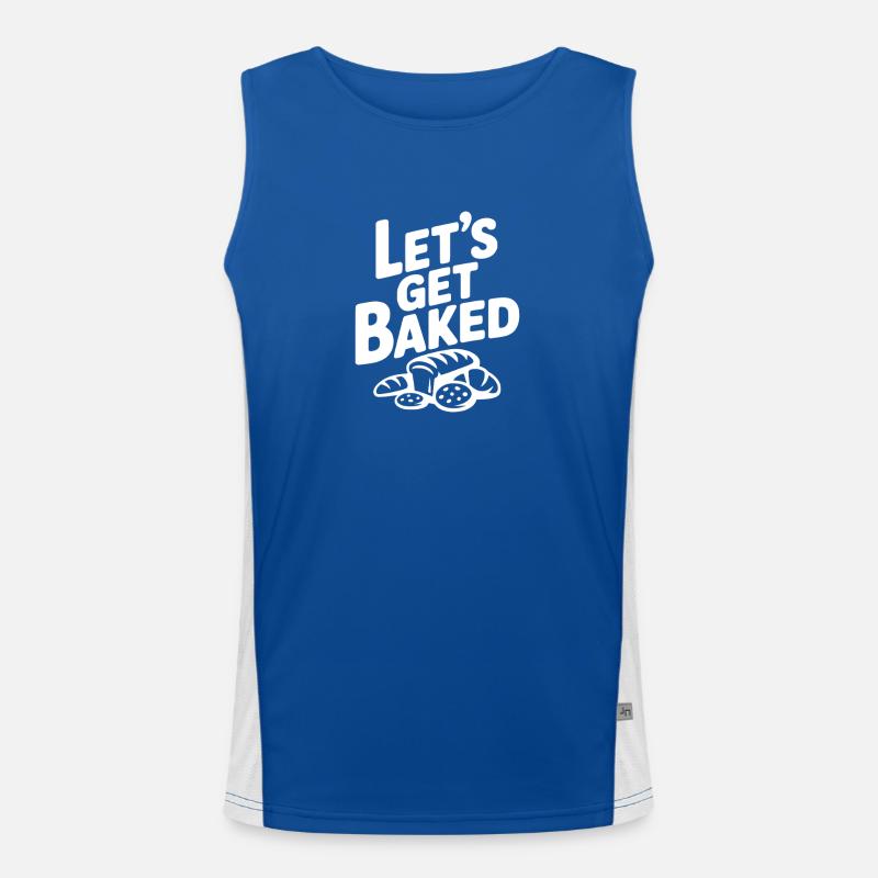 Lasst uns backen Funktionelles Kontrast-Tank Top für Männer 