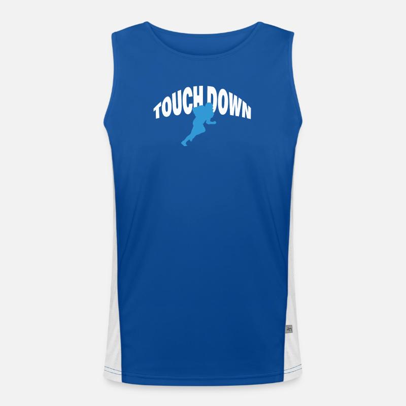 TOUCH DOWN Funktionelles Kontrast-Tank Top für Männer 