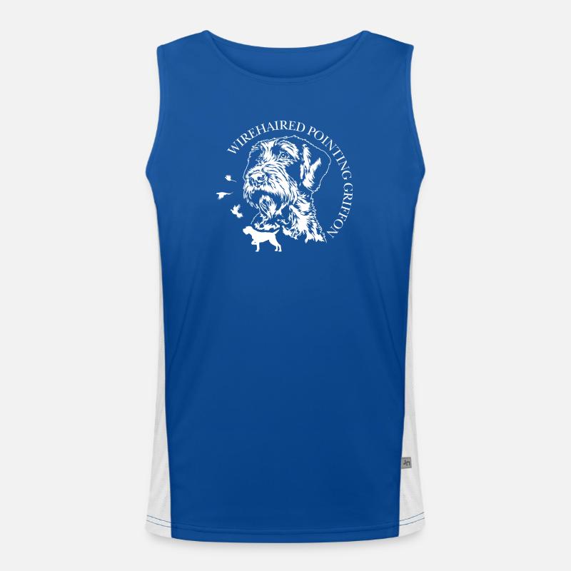 Wirehaired Pointing Griffon Jagdhunde Wilsigns  Funktionelles Kontrast-Tank Top für Männer 