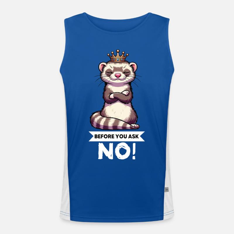 Before You Ask Ferret Ferret Owner Rodent Men's Functional Contrast Tank Top 