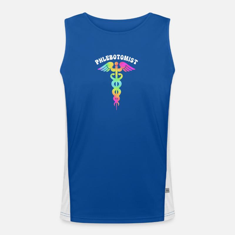 Blutspende Blut Blutspender Funktionelles Kontrast-Tank Top für Männer 
