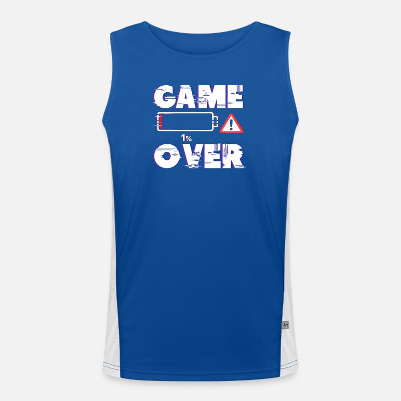Gaming Gamer Videospiele Controller Zocken Zocker Funktionelles Kontrast-Tank Top für Männer 